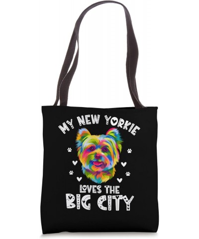 My New Yorkie Loves the Big City Yorkshire Terrier Dog Lover Tote Bag $16.79 Totes