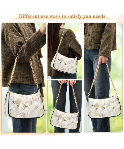 Shoulder Bags for Women Colorful Marble Texture Hobo Tote Handbag Small Clutch Purse with Zipper Closure Multi05 $18.28 Shoul...