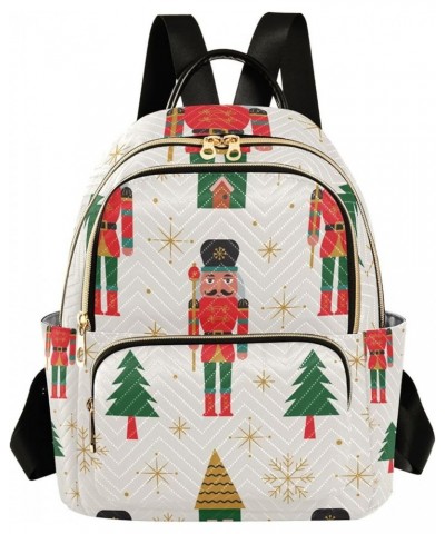 Christmas Women Backpack Nutcrackers Xmas Tree Snowflake Anti-Theft Travel Backpack with Luggage Belt Durable Lightweight Han...