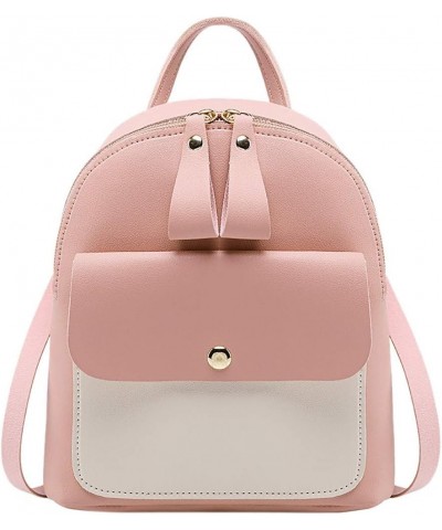 back pack Lady Shoulders Backpack Letter Purse Bag women shoulder bag Black 20 inches Pink $11.10 Backpacks