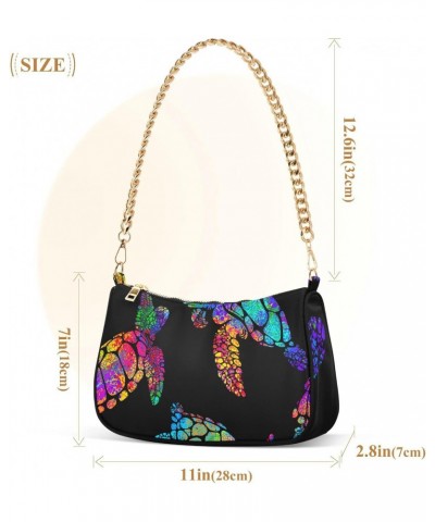 Shoulder Bag Handbags Womens Tote Chain Bag Sea Turtle Satchel Bags for Women $17.99 Satchels