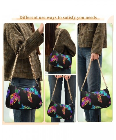 Shoulder Bag Handbags Womens Tote Chain Bag Sea Turtle Satchel Bags for Women $17.99 Satchels