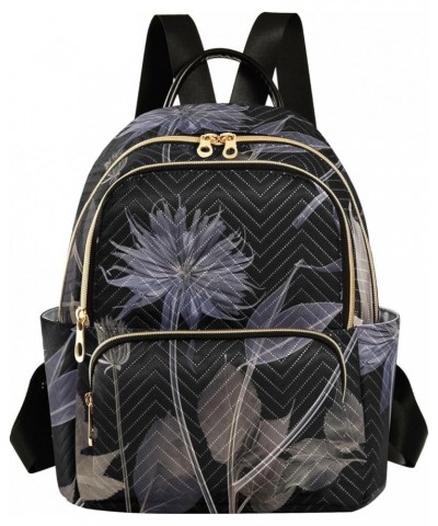 Women's Small Fashion Backpack Vintage X Ray Flower Print Ladies Travel Daypack Aesthetic Shoulder Bag 10.2×5.1×12.5 IN $16.3...