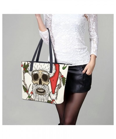 Womens Handbag Christmas Leather Tote Bag Top Handle Satchel Bags For Lady $15.75 Totes