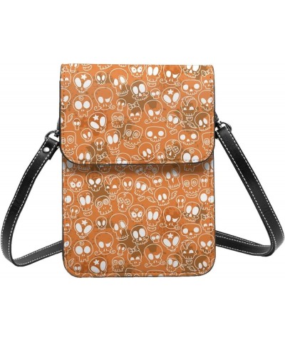 Womens Crossbody Bags Animal Footprints Phone Bag Wallet Purses Adjustable Strap Halloween Pumpkin Cat Print (10) $18.76 Cros...