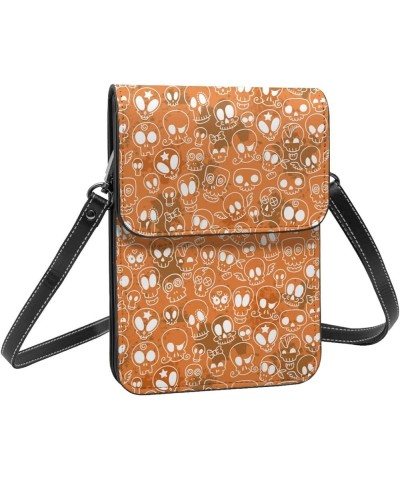 Womens Crossbody Bags Animal Footprints Phone Bag Wallet Purses Adjustable Strap Halloween Pumpkin Cat Print (10) $18.76 Cros...