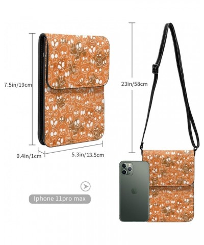 Womens Crossbody Bags Animal Footprints Phone Bag Wallet Purses Adjustable Strap Halloween Pumpkin Cat Print (10) $18.76 Cros...