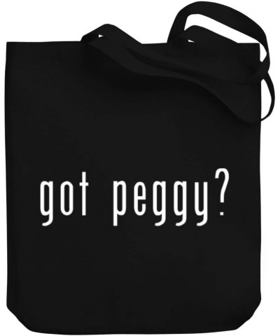 Got Peggy? Linear Canvas Tote Bag 10.5" x 16" x 4 $21.19 Totes