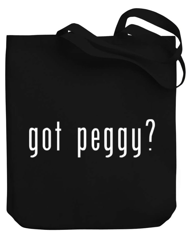 Got Peggy? Linear Canvas Tote Bag 10.5" x 16" x 4 $21.19 Totes