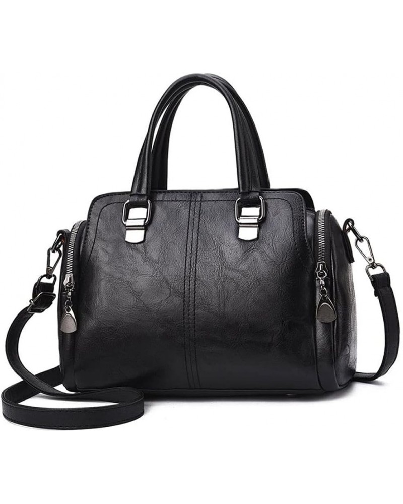 Shoulder Bag For Women Young Lady Shoulder Bag Messenger Bag Lady Handbag Black $48.39 Shoulder Bags