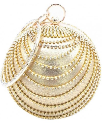 Women Crystal Rhinestone Round Ball Evening Bag Clutch Purse Prom Party Handbag $22.07 Evening Bags