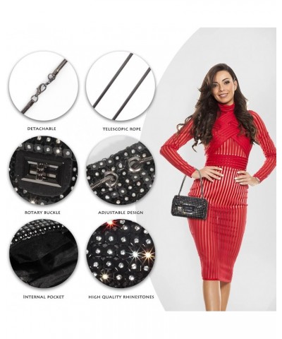 Clutch Purses for Women Wedding Cross Body Bag Purses for Women Wedding Prom Party Club F-black 2 $15.11 Evening Bags