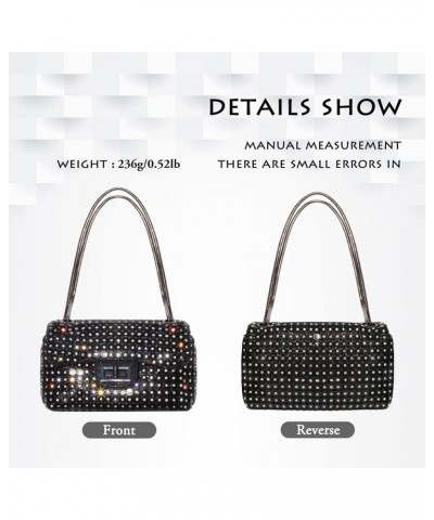 Clutch Purses for Women Wedding Cross Body Bag Purses for Women Wedding Prom Party Club F-black 2 $15.11 Evening Bags