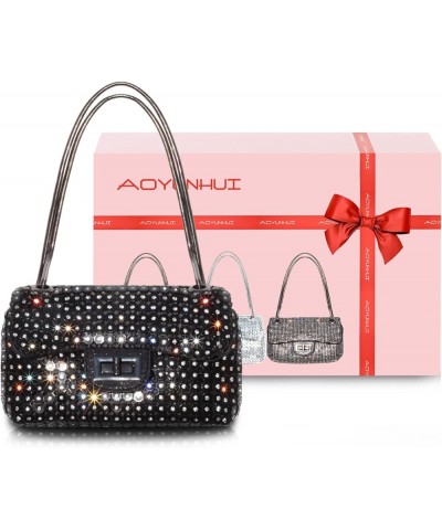 Clutch Purses for Women Wedding Cross Body Bag Purses for Women Wedding Prom Party Club F-black 2 $15.11 Evening Bags