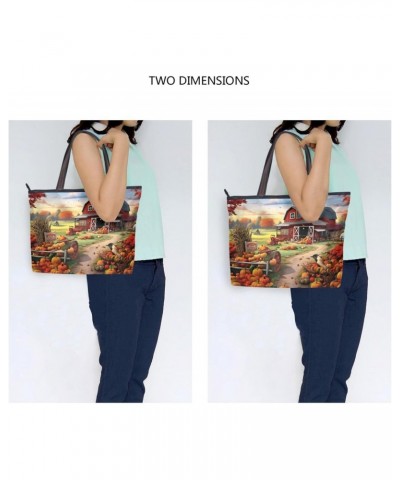 Women Tote Bags Autumn Fall Pumpkin Top Handle Satchel Handbags Shoulder Bag for Shopping L 20847827 $8.82 Satchels