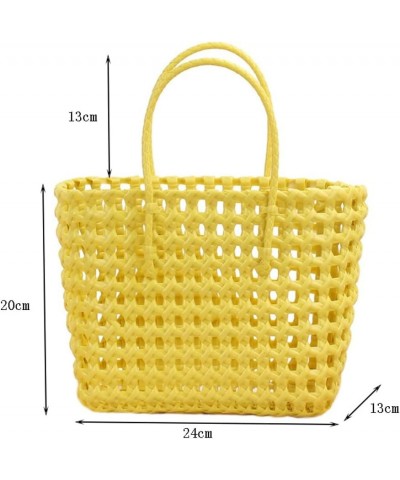 Summer Woven Beach Bag for Women Washable Cute Jelly Bag Plastic Hobo Bag Shoulder Bag Travel Bags for Sports Beach 2024 Blue...