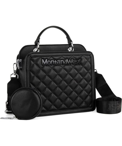 Womens Crossbody Bag Convertible Top Handle Handbags with Coin Pouch Black $12.25 Totes