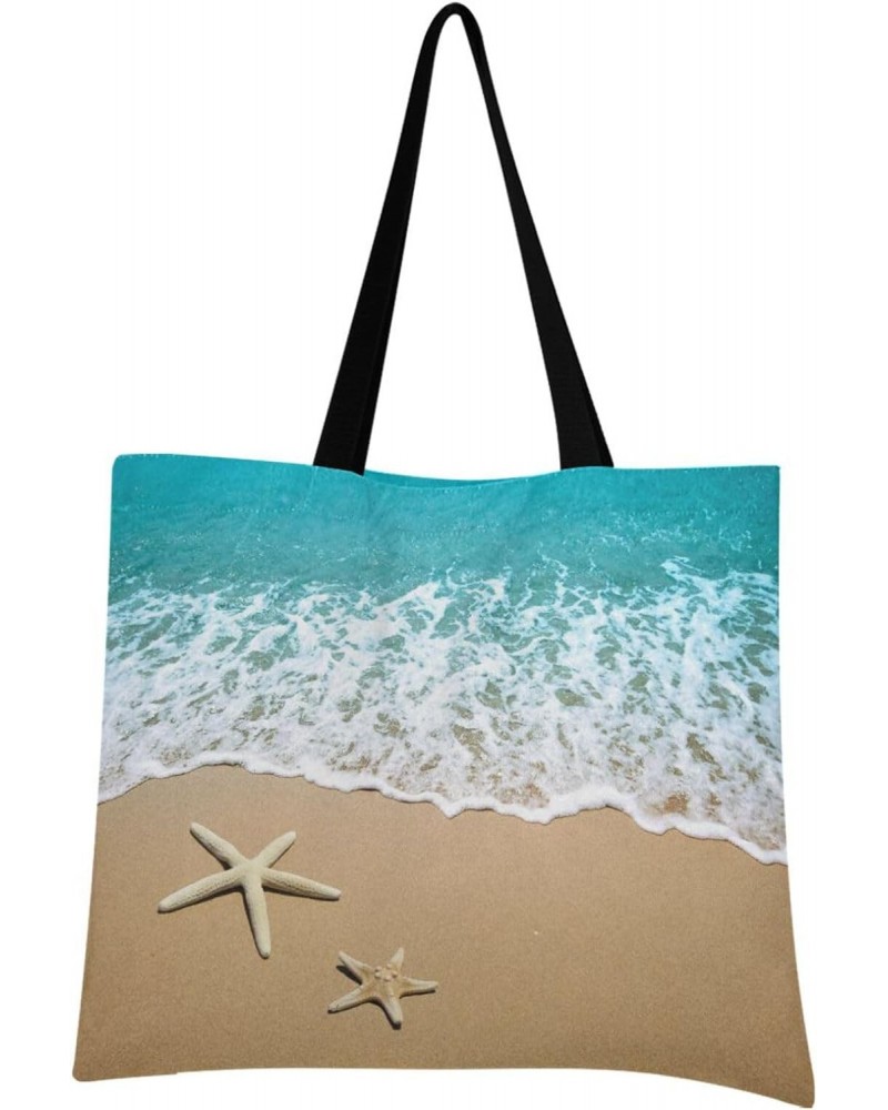 Handbags and Purse Ocean Beach Sand Starfish for Women Tote Bag Large Capacity Top Ocean Sand Storage Handle Shopper Shoulder...