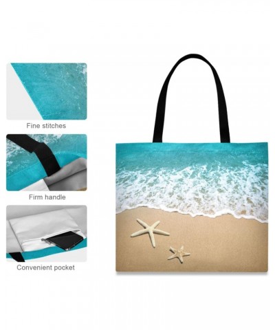 Handbags and Purse Ocean Beach Sand Starfish for Women Tote Bag Large Capacity Top Ocean Sand Storage Handle Shopper Shoulder...