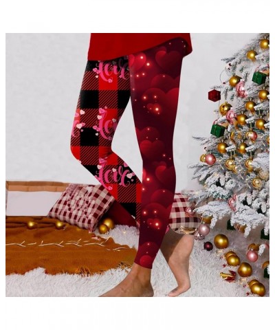 Womens Cargo Sweatpants Elastic Loose Pants Clover Printing Jogger Lounge Pants Loose Fit High Waisted Sweat Pants 1-wine $6....