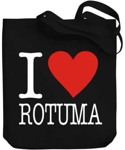 I Love Rotuma Typewriter Style Canvas Tote Bag 10.5" x 16" x 4 $23.19 Totes