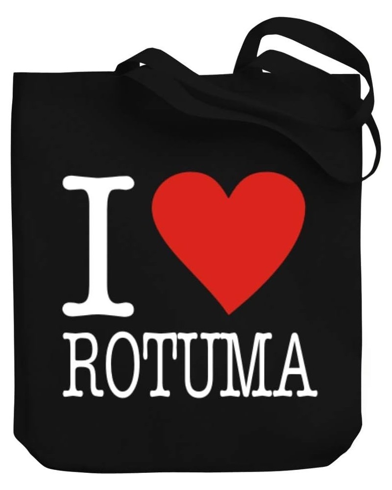 I Love Rotuma Typewriter Style Canvas Tote Bag 10.5" x 16" x 4 $23.19 Totes