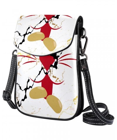 Crossbody Bag for Women, Purse, Messenger Bag, Shoulder Bag, Cat and Potato $13.00 Shoulder Bags