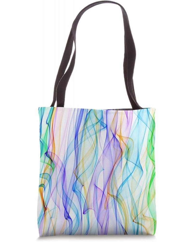 Bright Rainbow Waves Tote Bag $12.98 Totes