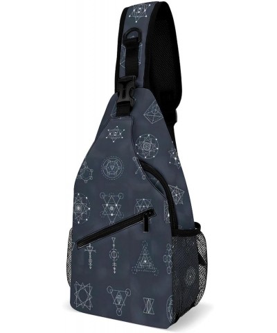 Sacred Geometry Signs Sling Bags Men And Women Shoulder Backpack Chest Bag Cross Body Chest Sling Backpack. $16.16 Backpacks