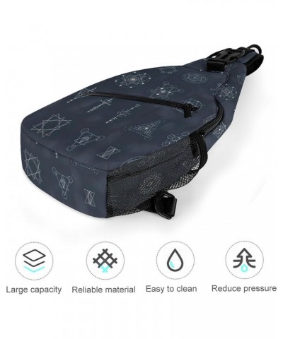 Sacred Geometry Signs Sling Bags Men And Women Shoulder Backpack Chest Bag Cross Body Chest Sling Backpack. $16.16 Backpacks