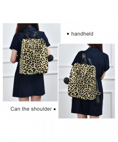 Women Fashion Backpack Leopard Print Camouflage Large Capacity Shoulder Bag Travel Knapsack Lightweight Shoulder Bag For Trav...