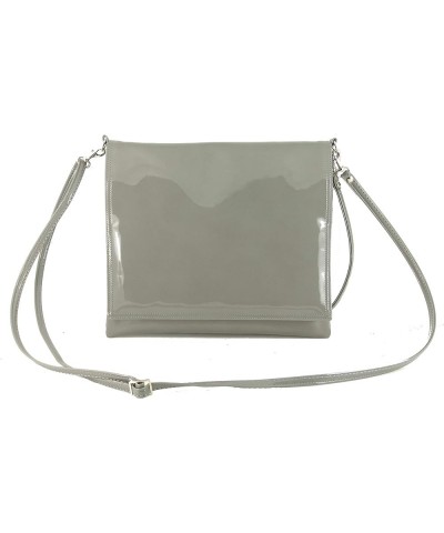 Womens Clutch Purse Shoulder Crossbody Wristlet Bag Grey $24.19 Clutches