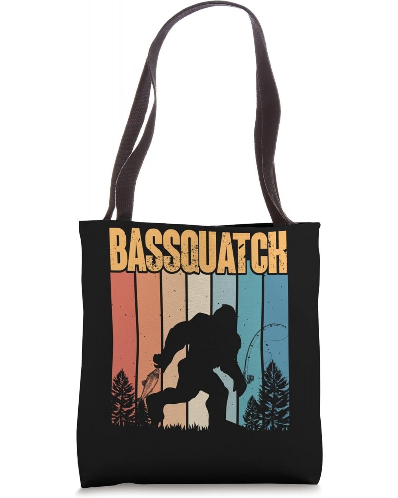 Bassquatch fihing rod Lures, Bait, Rod Fishing Tote Bag $11.95 Totes