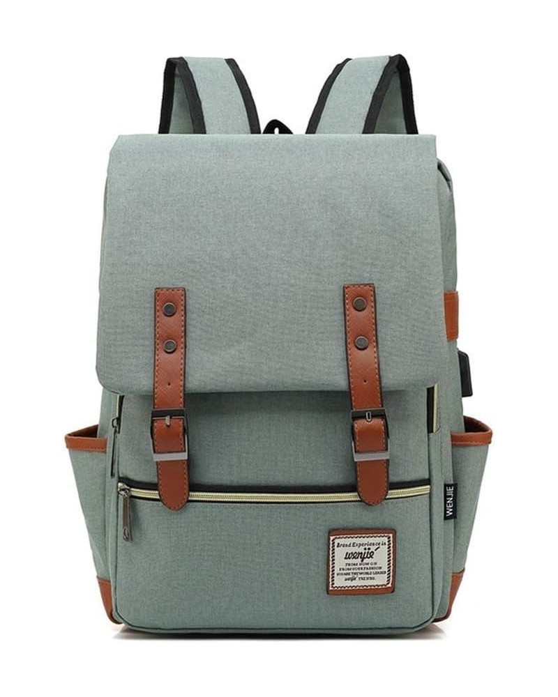 Backpack 2020 new Korean version of Oxford cloth travel bag women canvas men and women backpack leisure Light Green $23.99 Ba...