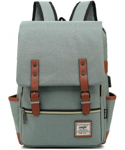 Backpack 2020 new Korean version of Oxford cloth travel bag women canvas men and women backpack leisure Light Green $23.99 Ba...