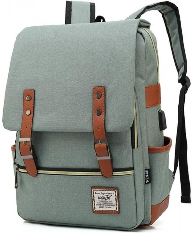 Backpack 2020 new Korean version of Oxford cloth travel bag women canvas men and women backpack leisure Light Green $23.99 Ba...