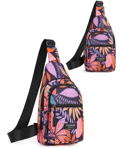 Adult Urban Chic Convertible Sling Bag Purse - Water-Resistant Oxford Cross Body Backpack Maple Pink $16.79 Crossbody Bags