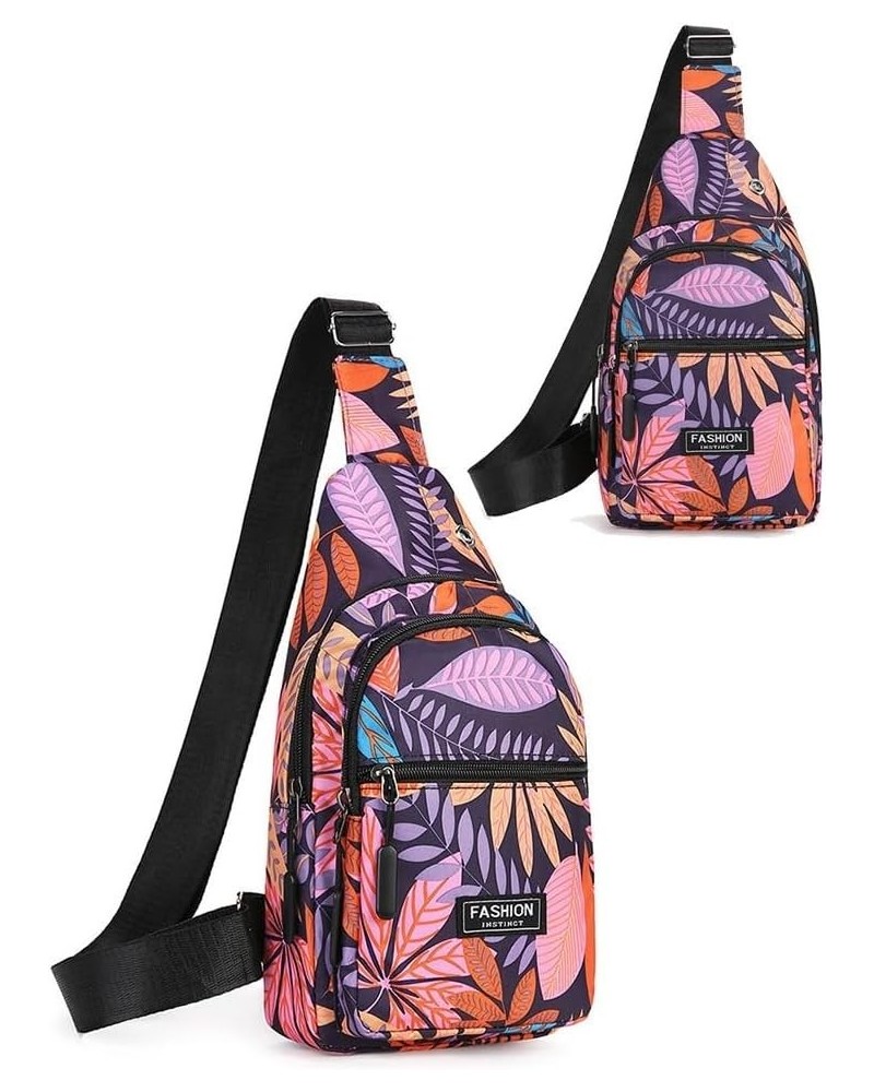 Adult Urban Chic Convertible Sling Bag Purse - Water-Resistant Oxford Cross Body Backpack Maple Pink $16.79 Crossbody Bags