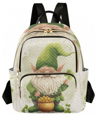 Small Backpack Purse for Women, Saint Patrick's Day Gnome4 Travel Bag Casual Daypack Shoulder Bag Medium $16.20 Backpacks