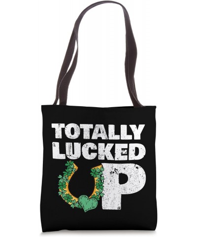 Funny 'Lucked Up' s Wedding Lucky Horseshoe s 4 Leaf Clover Tote Bag $14.84 Totes