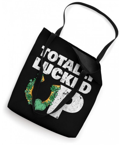 Funny 'Lucked Up' s Wedding Lucky Horseshoe s 4 Leaf Clover Tote Bag $14.84 Totes