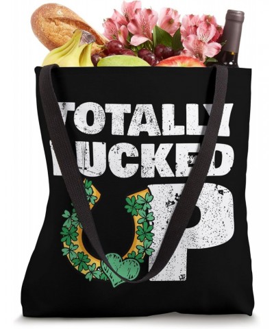 Funny 'Lucked Up' s Wedding Lucky Horseshoe s 4 Leaf Clover Tote Bag $14.84 Totes