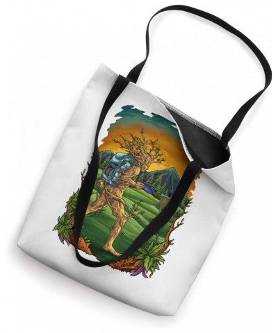 Half Man Half-Tree With Disc Golf Backpack In Nature Tote Bag $15.00 Backpacks