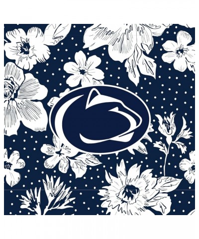 Cotton Collegiate Triple Zip Hipster Crossbody Purse (Multiple Teams Available) Penn State University Navy/White Rain Garden ...