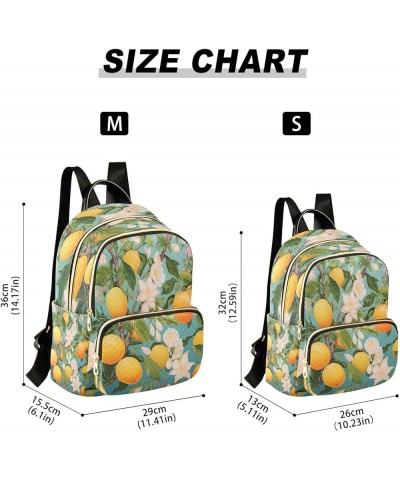 Lovely Orange Blossom Women Backpack Purse Ladies Fashion Shoulder Bag Daypack Travel Bag 10L Small $16.45 Backpacks