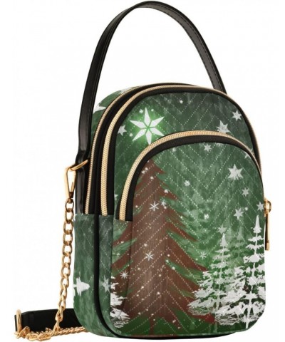 Green Forest Christmas Tree Crossbody Bags for Women Crossbody Wallet Purse Shoulder Bag with Chain Strap for Daily Use $11.4...